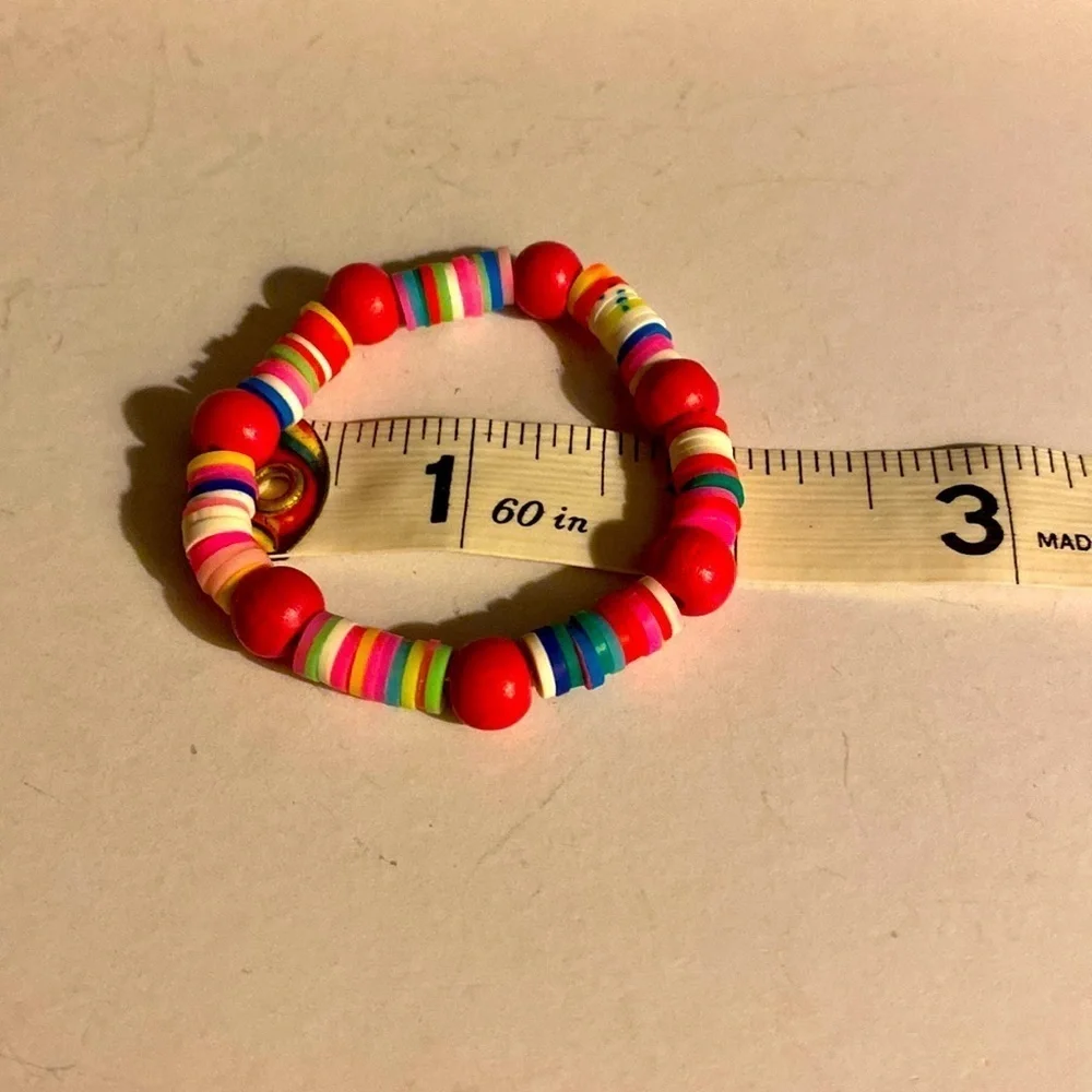 Kids stretch bracelet bundle, 3 bracelet lot, Multicolor, Beaded, Vibrant, NWOT